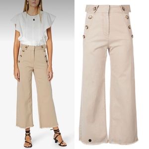 Derek Lam 10 Crosby Slim Culottes Button Derek Lam